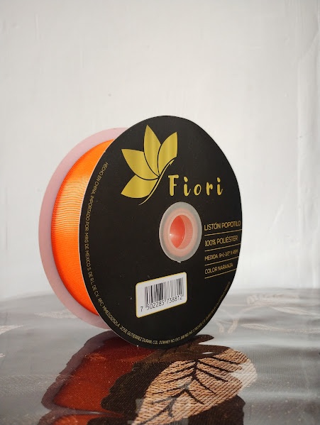 Listón Popotillo #9 — Naranja